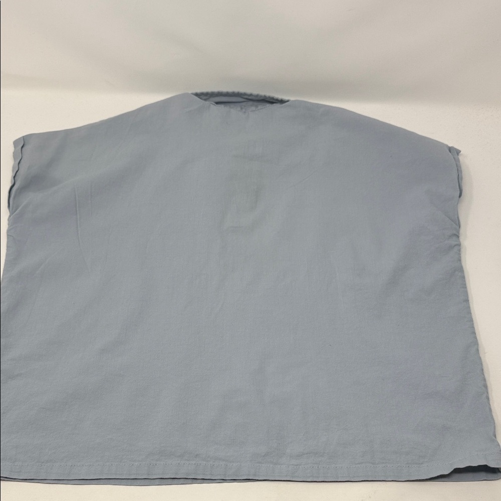 Blanc Kid’s Light Blue Short-Sleeve Polo Shirt  (button missing ) size 7 - Picture 6 of 10